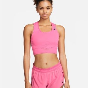 NWT Nike Dri-Fit ADV AeroSwift Running Crop Top pink large